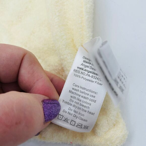 Baby Angel Dear Lovey Security Blanket Yellow Duck Head Soft Blankie - Picture 5 of 7